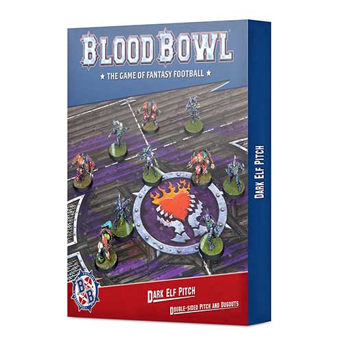 Blood Bowl: Dark Elf Team Pitch &amp; Dugouts
