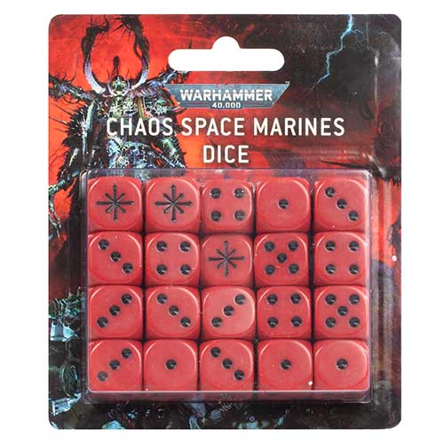 [예약 주문] Chaos Space Marines Dice Set