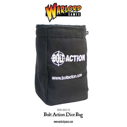 Bolt Action Dice Bag &amp; Order Dice (Black)