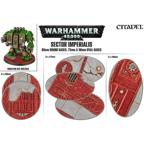 Sector Imperialis 60mm Round, 75mm Oval &amp; 90mm Oval Bases