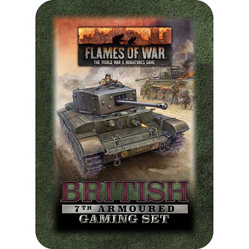 British 7th Armoured Gaming Set (20 x tokens, 2x Objectives, 16 x Dice)