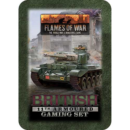 British 11th Armoured Gaming Set (20 x tokens, 2x Objectives, 16 x Dice)